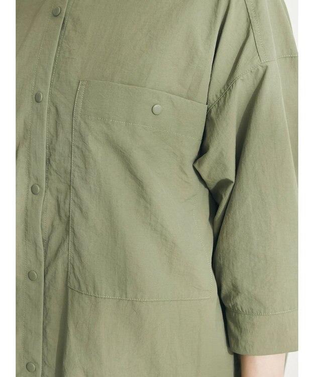 CRAFT STANDARD BOUTIQUE ＢＩＧポケットナイロンブラウス Khaki