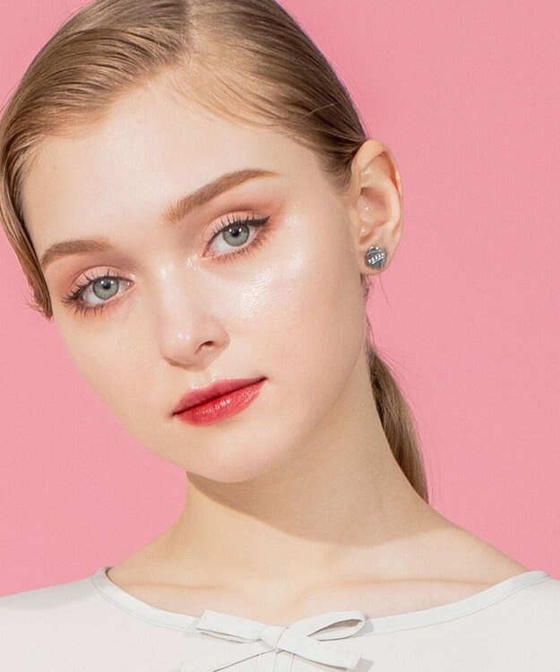 TOCCA LOGO CLOVER STUD PIERCED EARRINGS ピアス シルバー系