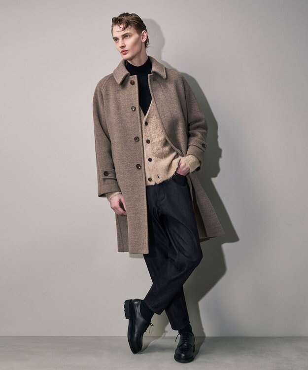 JOSEPH HOMME 【HIGH GRADE LINE】スリーシャギー　カーディガン ベージュ系