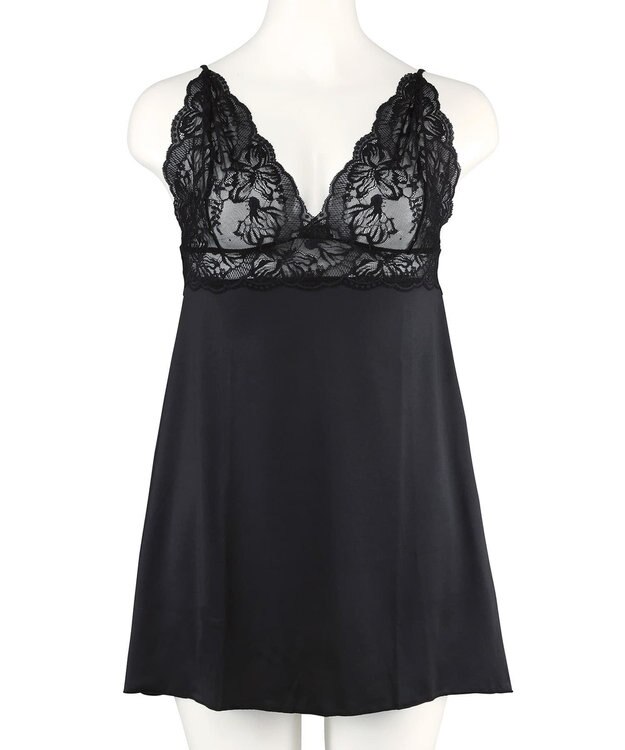 San-ai Resort（三愛水着楽園） 【新レース】カシュクール脇高スリップ 【northerly】 ブラック