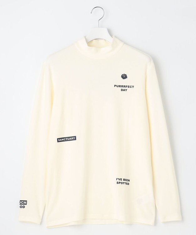 PW CIRCULUS 【MEN】【吸湿発熱】ウォーム モックネック カットソー ホワイト系