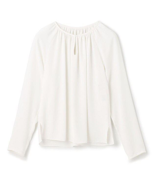 BEIGE， 【L-size】ALINE / ロングスリーブブラウス White