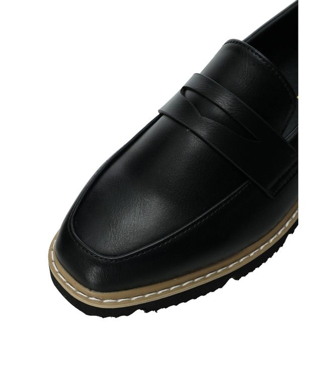 Green Parks ＲＵＰＩＳ．厚底ローファー Black