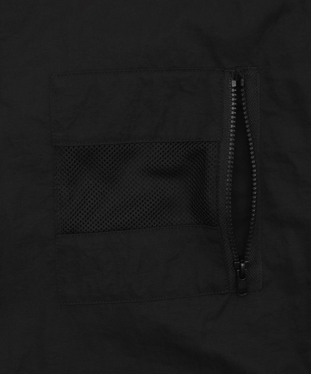 WEGO 【ユニセックス着用ITEM】フードナイロンベスト ブラック