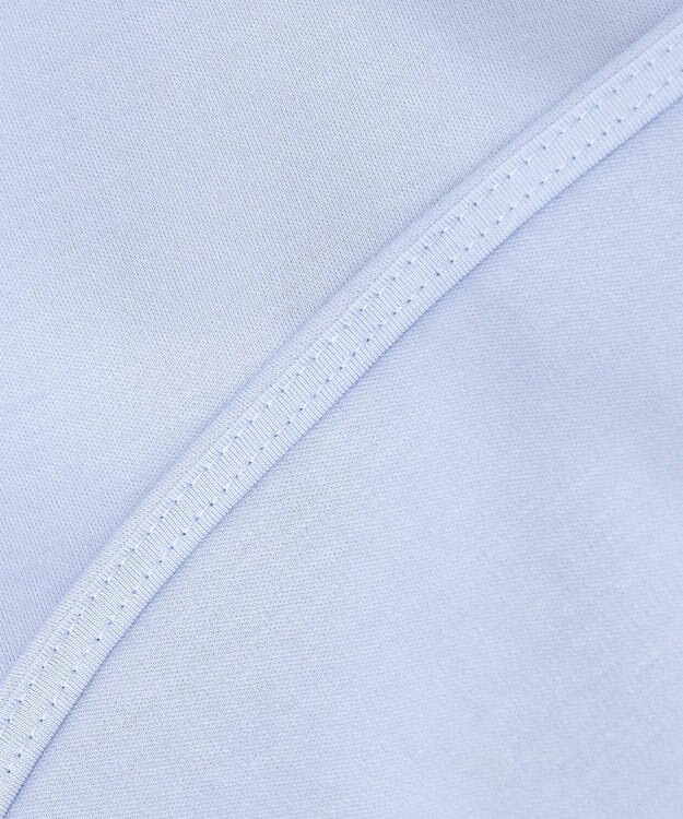 ICB 【WEB限定】ブラウスライクスムース スタンドカラーカットソー スカイブルー系