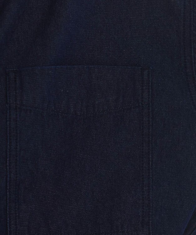 WEGO 【ANGIE VINTAGE】襟が選べる デニム プルオーバー シャツ（バンドカラー/レギュラー） ネイビー