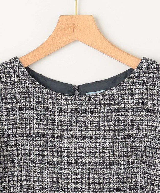 組曲 【KUMIKYOKU NAVY】ラメループモールツイード ワンピース ネイビー系1