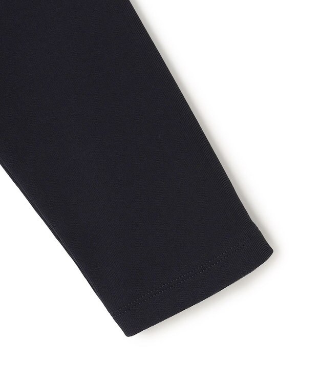 UNFILO ハイツイストスムース カーディガン ネイビー×パールボタン