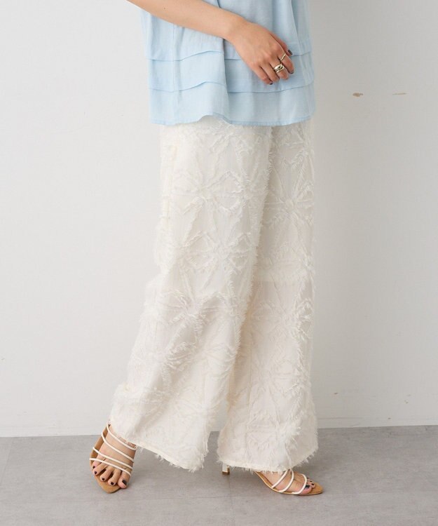 CRAFT STANDARD BOUTIQUE カットジャガードパンツ Off White