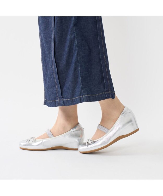 Riz raffinee <Riz raffinee>【3E】バレエスニーカー シルバー