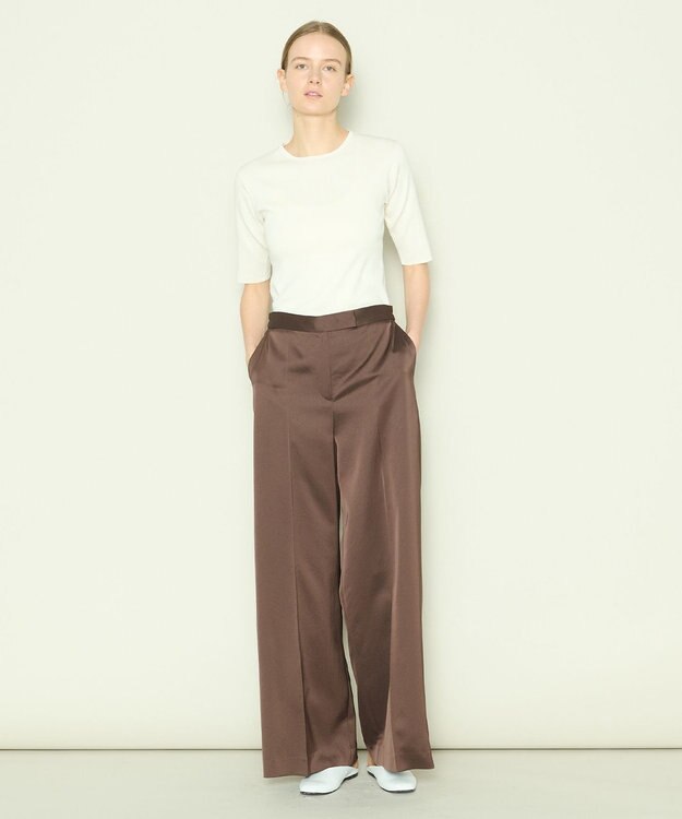 JOSEPH 【洗える】フィールコットン　ニットTEE Ivory