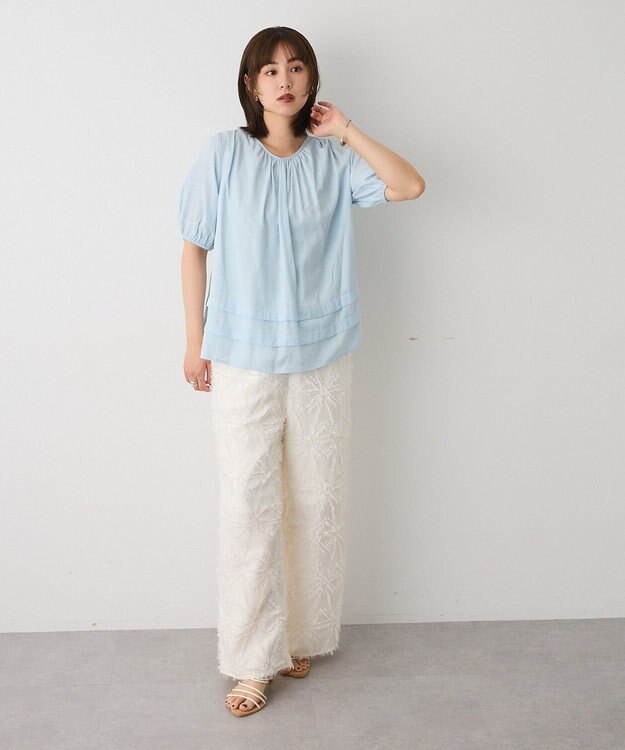 CRAFT STANDARD BOUTIQUE カットジャガードパンツ Off White