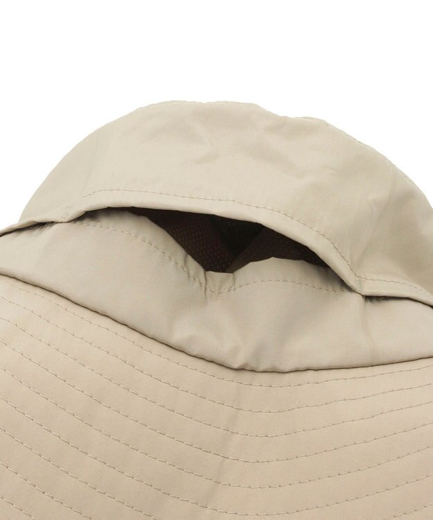 MOONBAT 【遮光100％/UVカット100％】フワクール (Fuwacool)  日差しを完全遮断サファリハット　遮光100　UV100 ベージュ