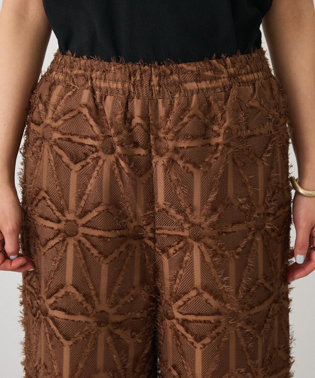 CRAFT STANDARD BOUTIQUE カットジャガードパンツ Brown