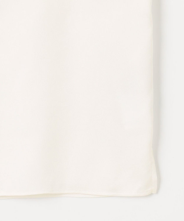 自由区 【洗える・XSサイズあり】ECOサテンインナー タンクトップ アイボリー系