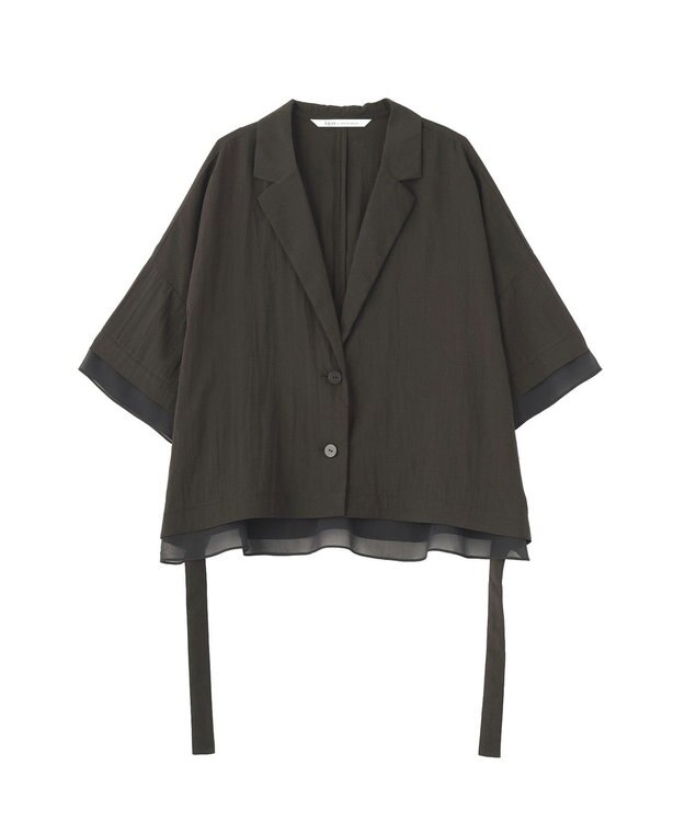 YECCA VECCA 【UVカット/遮熱/接触冷感】COOL袖シアージャケット Charcoal Gray