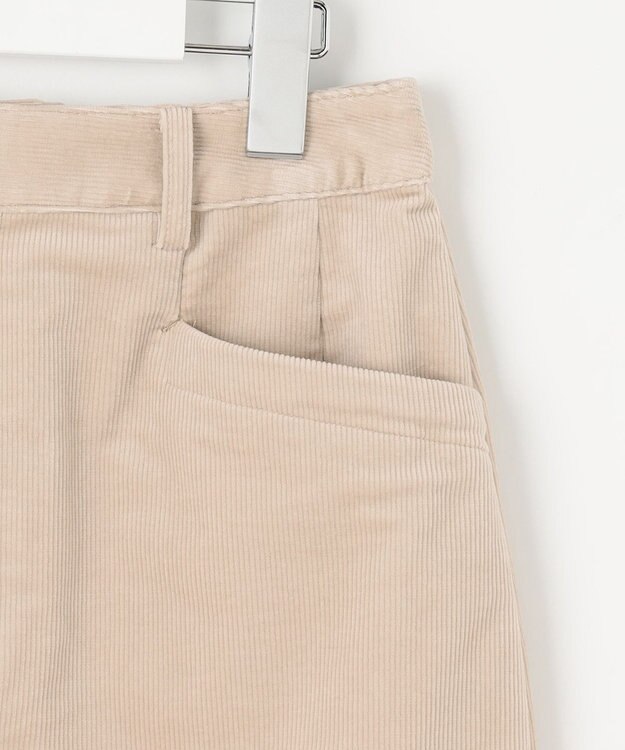 J.PRESS LADIES 【洗える】ハイブリッドAIRDUROY スカート ベージュ系
