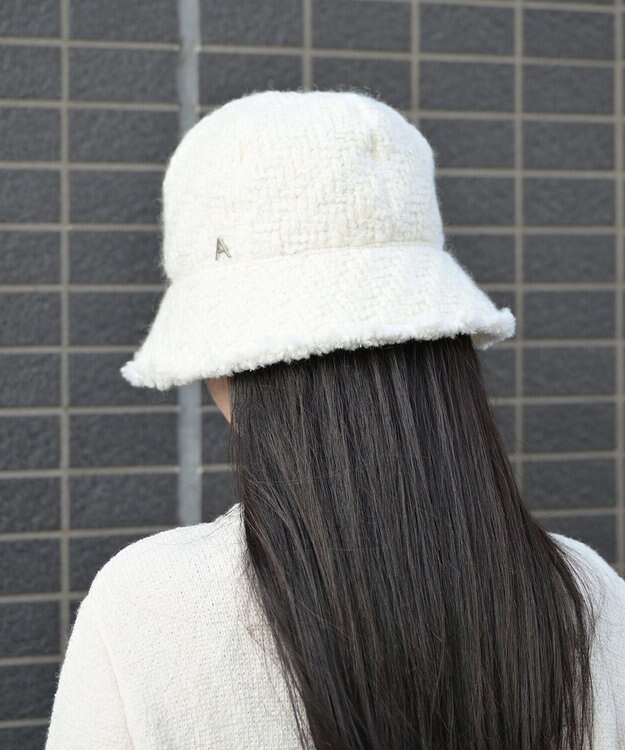 ATRENA 【Lサイズあり】JUMBLE TWEED HAT ハット アイボリー