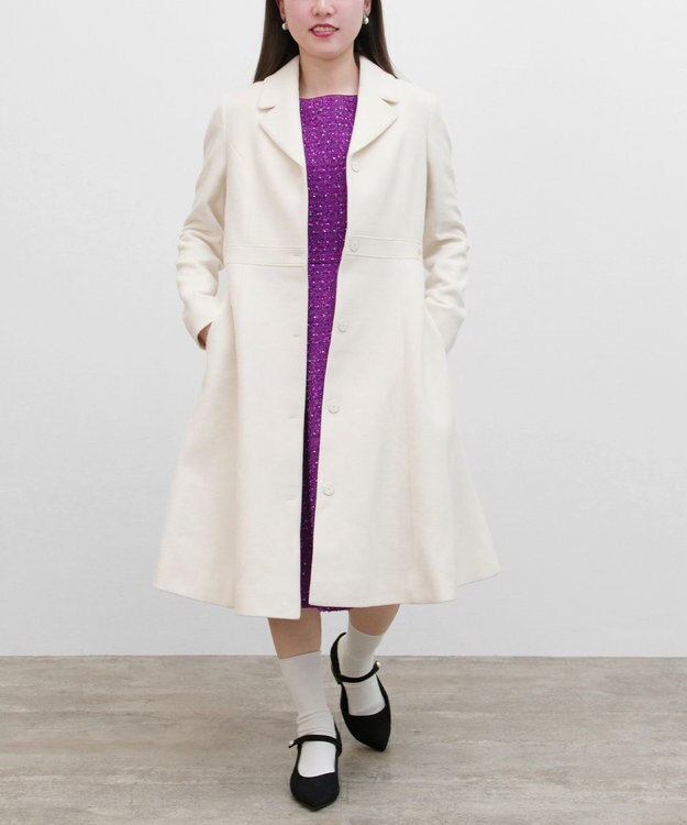 TOCCA 【消臭】MILKY PUFF ウールコート アイボリー系