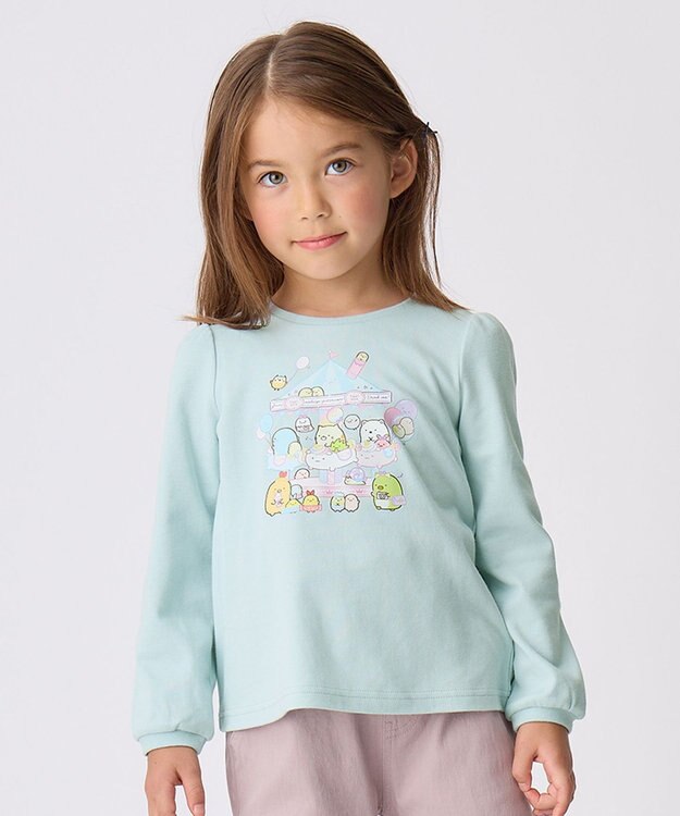 ANY KIDS 【すみっコぐらし】アートプリント Tシャツ ペールブルー