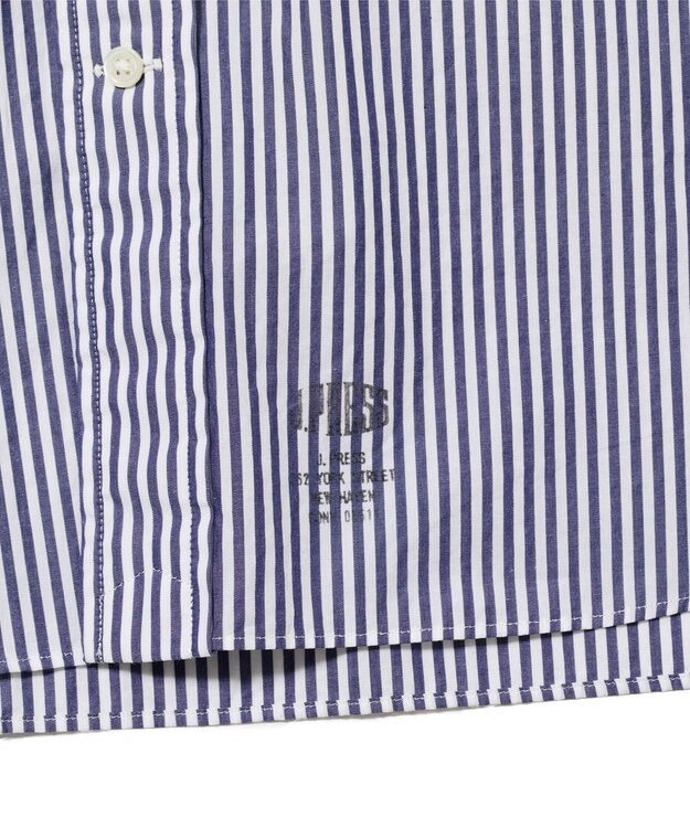 J.PRESS MEN 【J.PRESS ORIGINALS】【UNISEX】Cotton Broad Cloth Shirt / B.D. / Baggy-Fit ネイビー系1