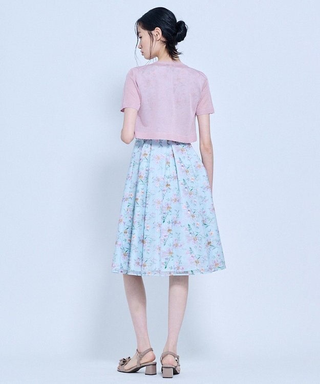 TOCCA 【星風まどかさん着用】SHEER JEWEL KNIT シアーニットカーディガン ライラック系