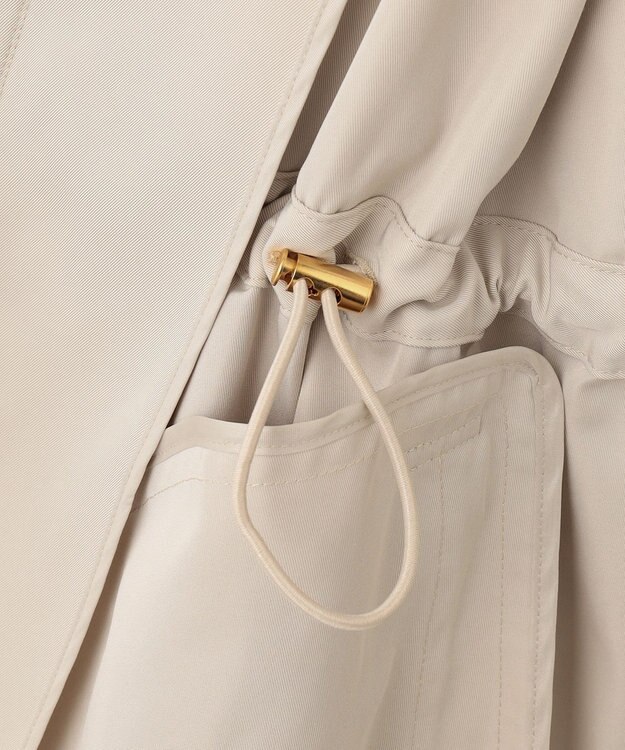 23区 S 【洗える】ライトツイル ノーカラーコート ベージュ系