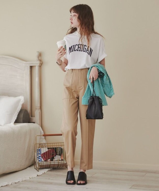 WEGO 【ANGIE VINTAGE】カレッジロゴプリントTee 柄1