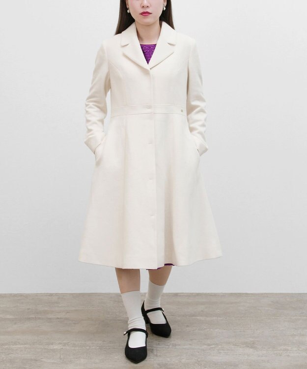 TOCCA 【消臭】MILKY PUFF ウールコート アイボリー系