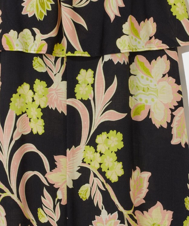 GRACE CONTINENTAL リゾートフラワーマキシ ブラック