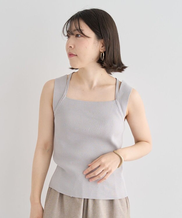 Green Parks ２ＷＡＹニットタンクトップ Gray