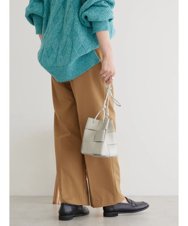 AMERICAN HOLIC 美・美・美あったかタックワイドパンツ Camel