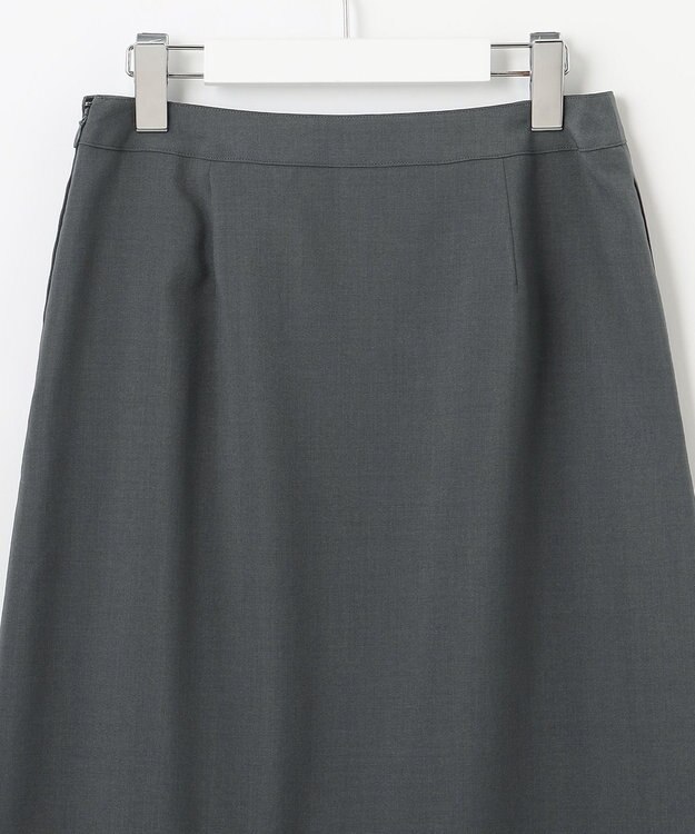 J.PRESS LADIES 【セットアップ対応・洗える】DRYウーステッド スカート グレー系