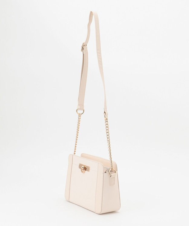 ANY SIS 【美人百花7月号掲載】スクエアライン ショルダーバッグ アイボリー