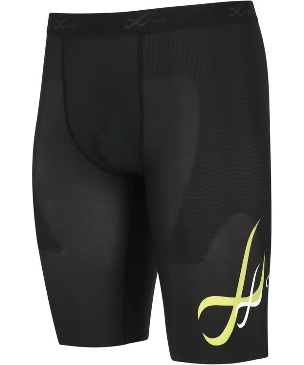 CW-X 【MEN】 CW-X 股関節サポート タイツ 【大谷翔平愛用モデル・撮影着用品番】 下半身の軸がブレにくい 骨盤サポート 球技 陸上 ハーフ ひざ上丈 5分丈 メンズ HOO505 /ワコール ブラックスペシャル