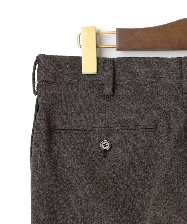 J.PRESS MEN 【J.PRESS MOVING / セットアップ対応】ジャージライク スラックス ダークブラウン系