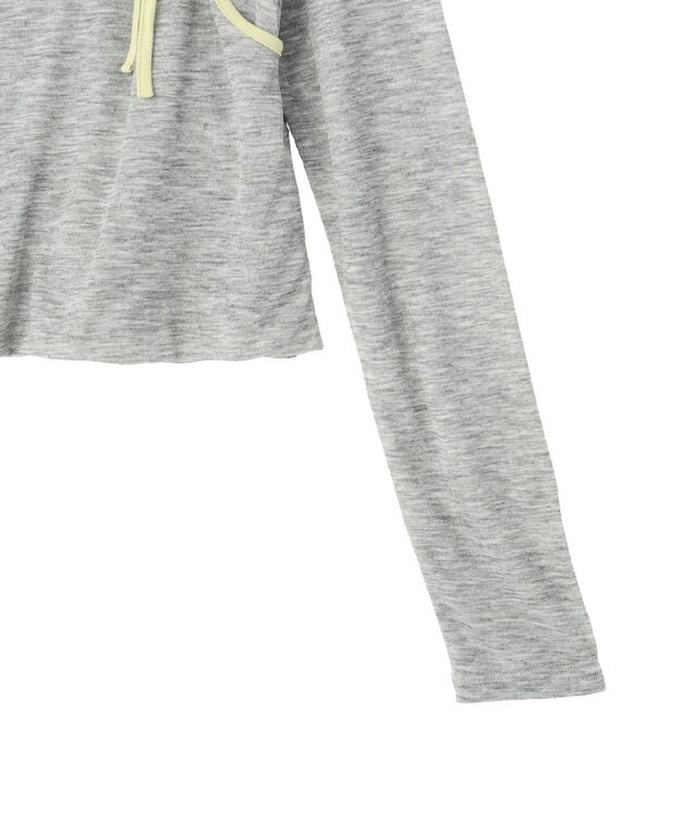 CRAFT STANDARD BOUTIQUE パイピングレイヤードバルーンプルオーバー Gray Mixture