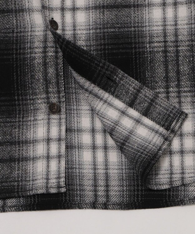 WEGO 【2025年秋冬新作/ユニセックス着用ITEM/SMLサイズ展開】ヘビーネルチェックシャツ（LS） 柄1