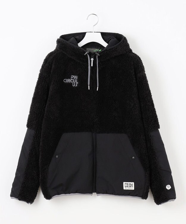 PW CIRCULUS 【MEN】フェイクファーブルゾン ブラック系