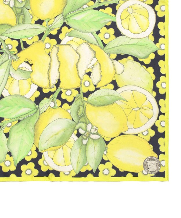 MOONBAT 【日本製】SWASH LONDON Citrus シルクツイルプリントスカーフ レモンイエロー