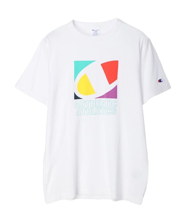 Green Parks ■Ｃｈａｍｐｉｏｎ　ロゴｐｔＴシャツ Off White