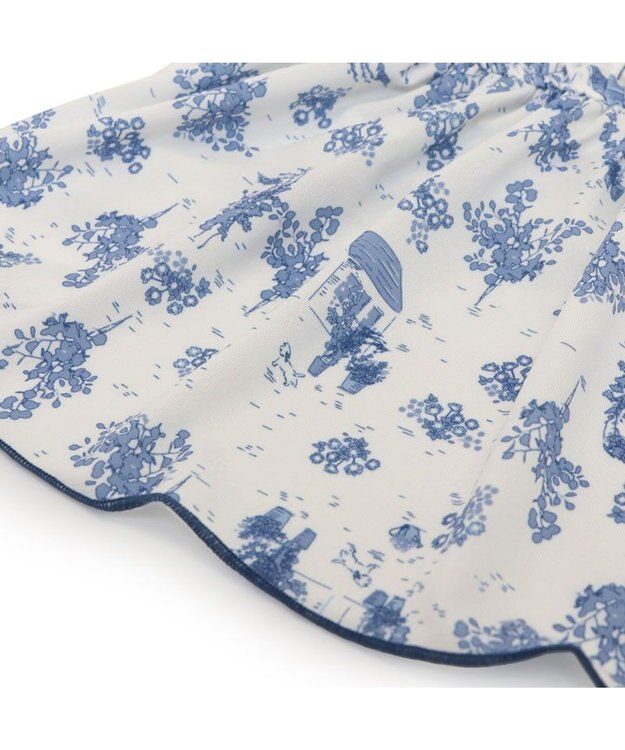 PET PARADISE ペットパラダイス エコメイド 天竺 キャミソール 《トワルドジュイ》小型犬 ホワイト×ブルー