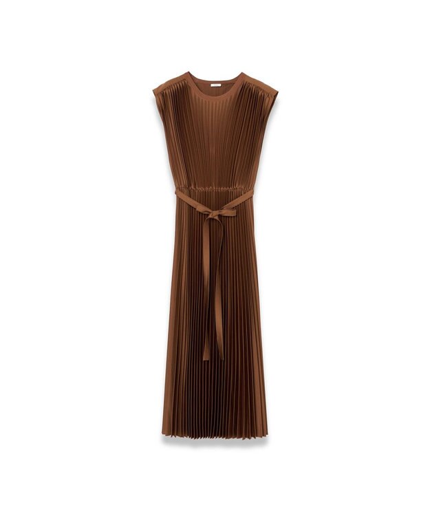 JOSEPH ニットウィーブプリッセドレス VOLTA Cinnamon