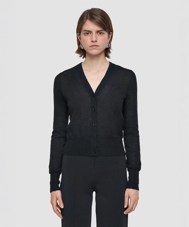 JOSEPH 【洗える】キャッシュエアー　カーディガン Black