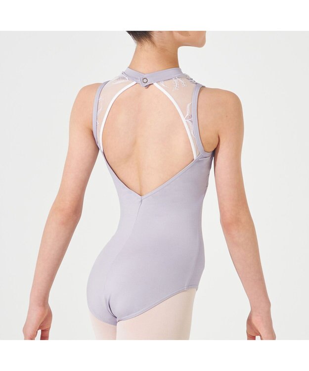 Chacott ハイネックレオタード パールグレー