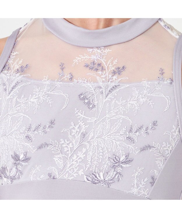 Chacott ハイネックレオタード パールグレー