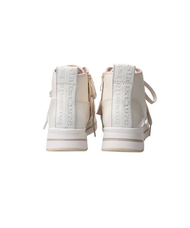 INTER-CHAUSSURES 【BUSSOLA】サイドジップハイカットスニーカー アイボリー