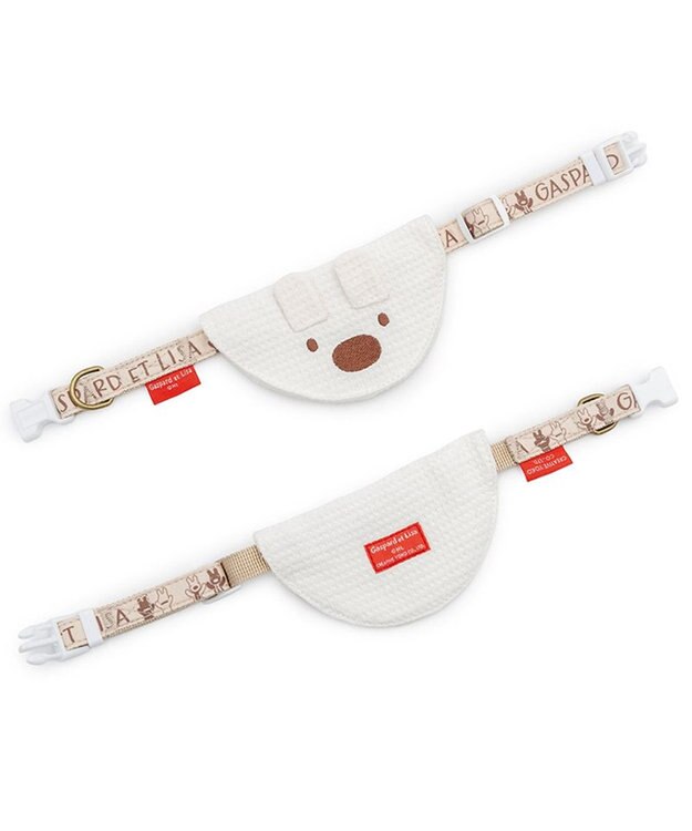 PET PARADISE リサとガスパール スタイ首輪 《リサ》 ３Ｓ ホワイト