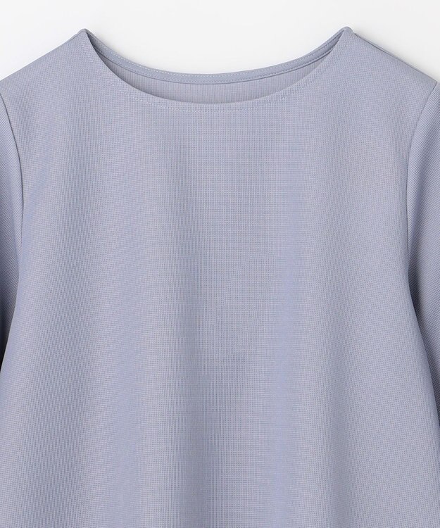 ANY L コンフォータブル袖タックブラウス ライトブルー