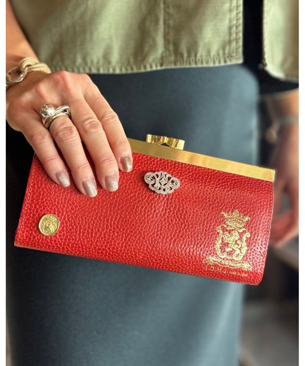 A.D.M.J. 【牛革】アールデコガマグチウォレット CORALLO